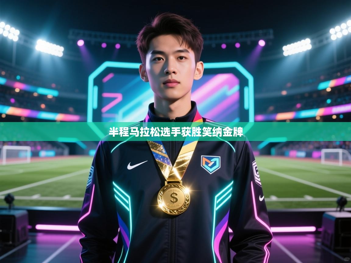 半程马拉松选手获胜笑纳金牌 第2张